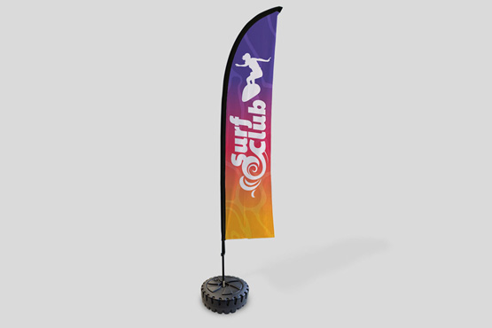 Free standing flags